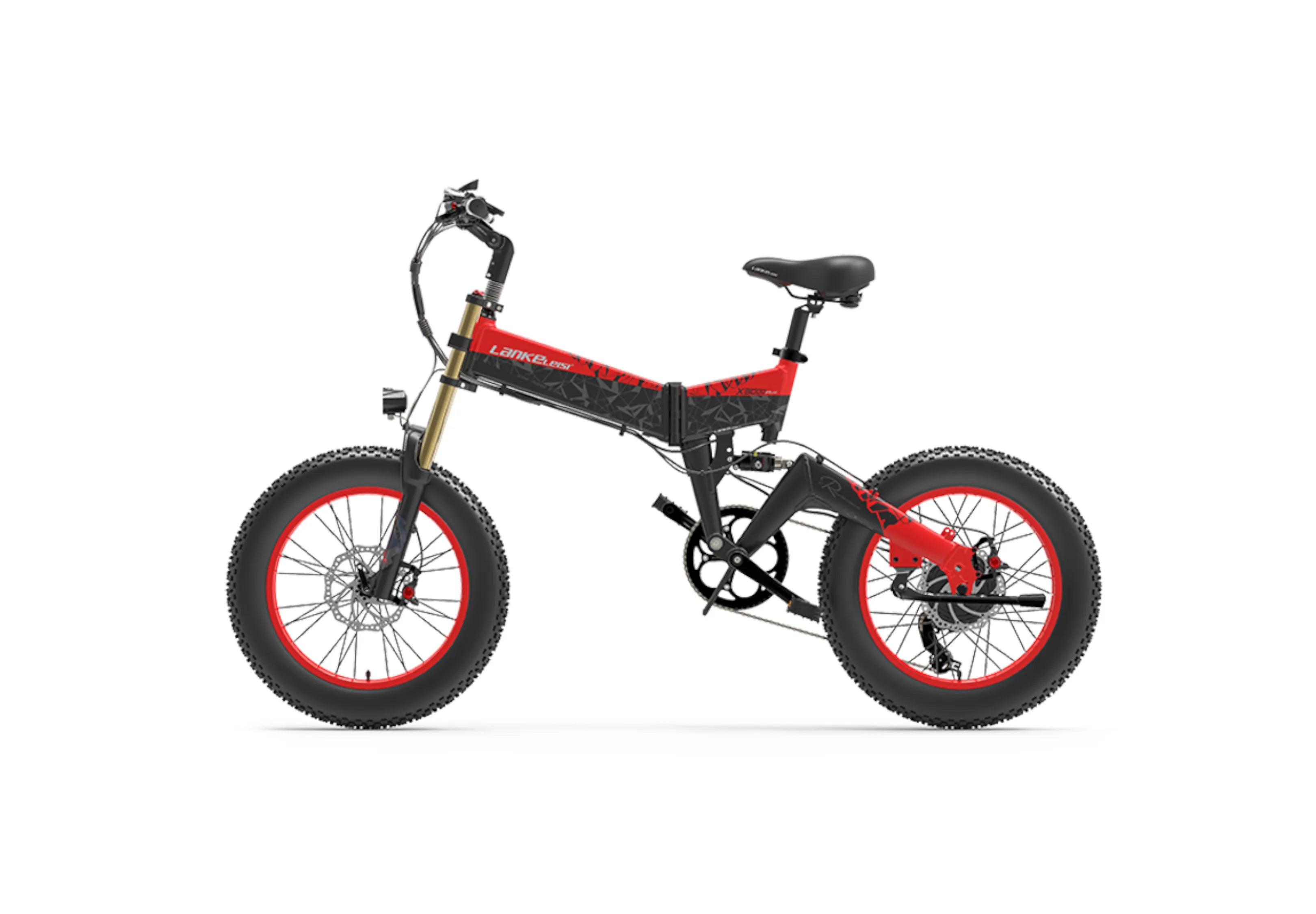 LANKELEISI X3000Plus-UP 20 Inch Wide Tire Folding Electric Bike