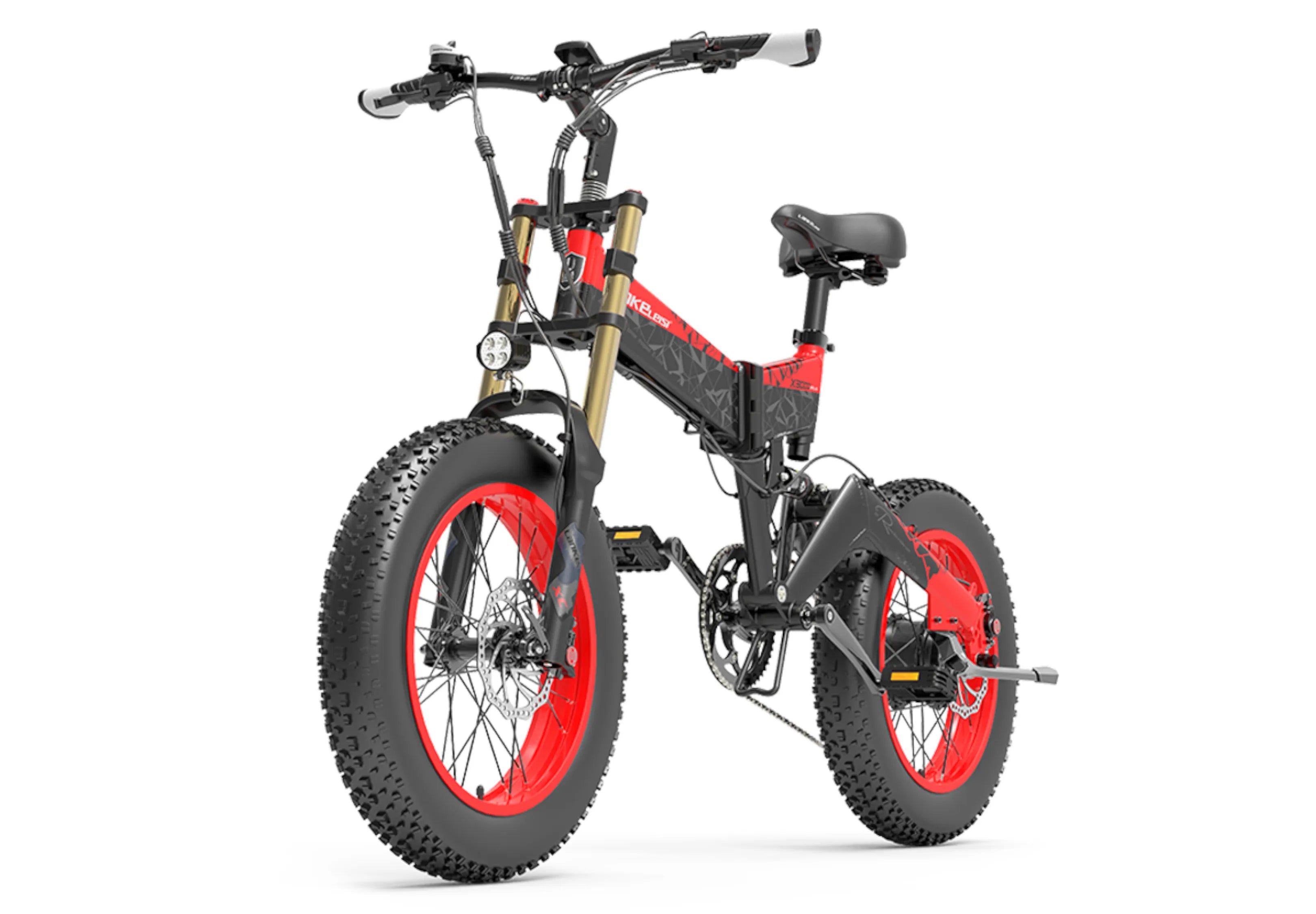 LANKELEISI X3000Plus-UP 20 Inch Wide Tire Folding Electric Bike