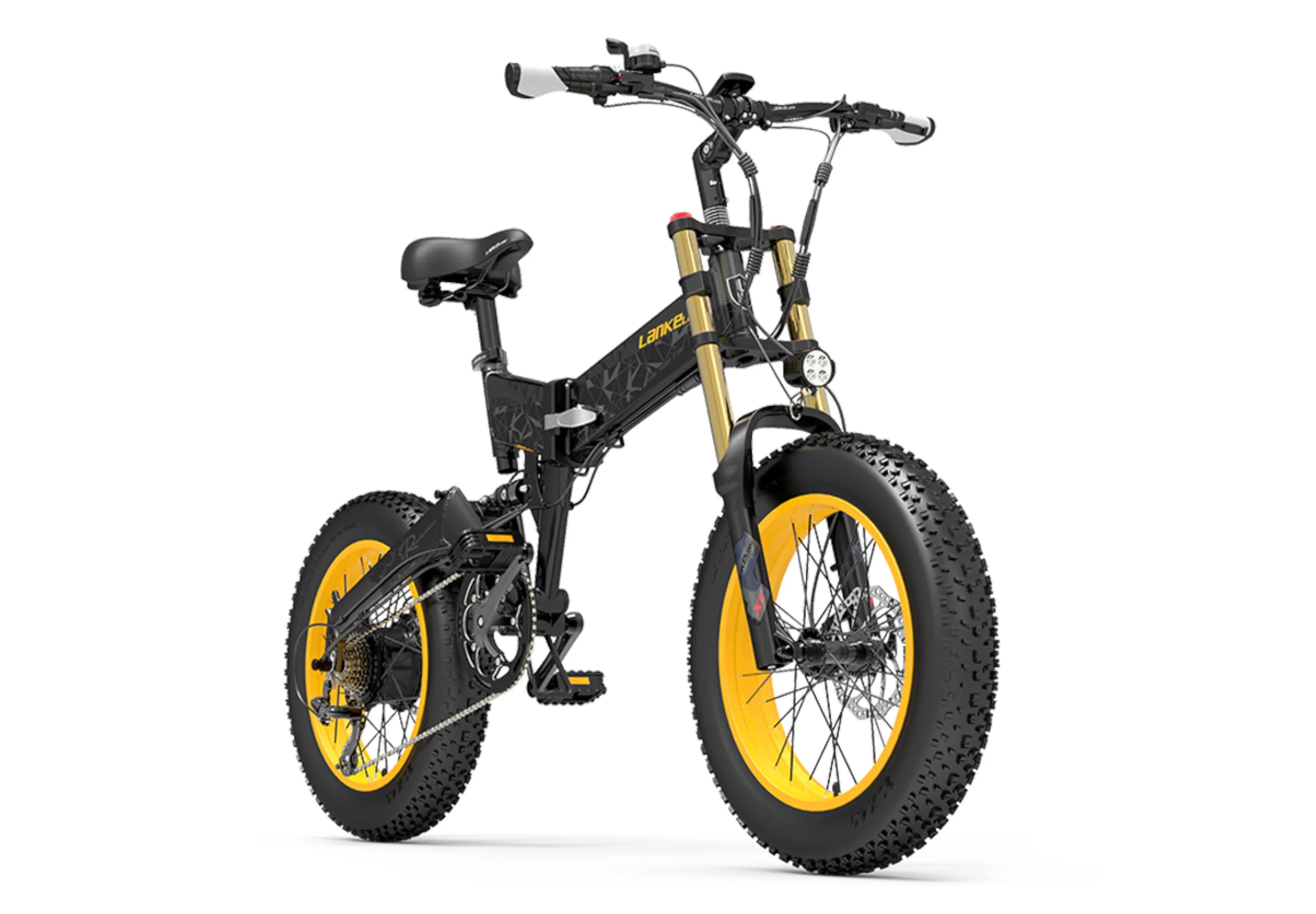 LANKELEISI X3000Plus-UP 20 Inch Wide Tire Folding Electric Bike