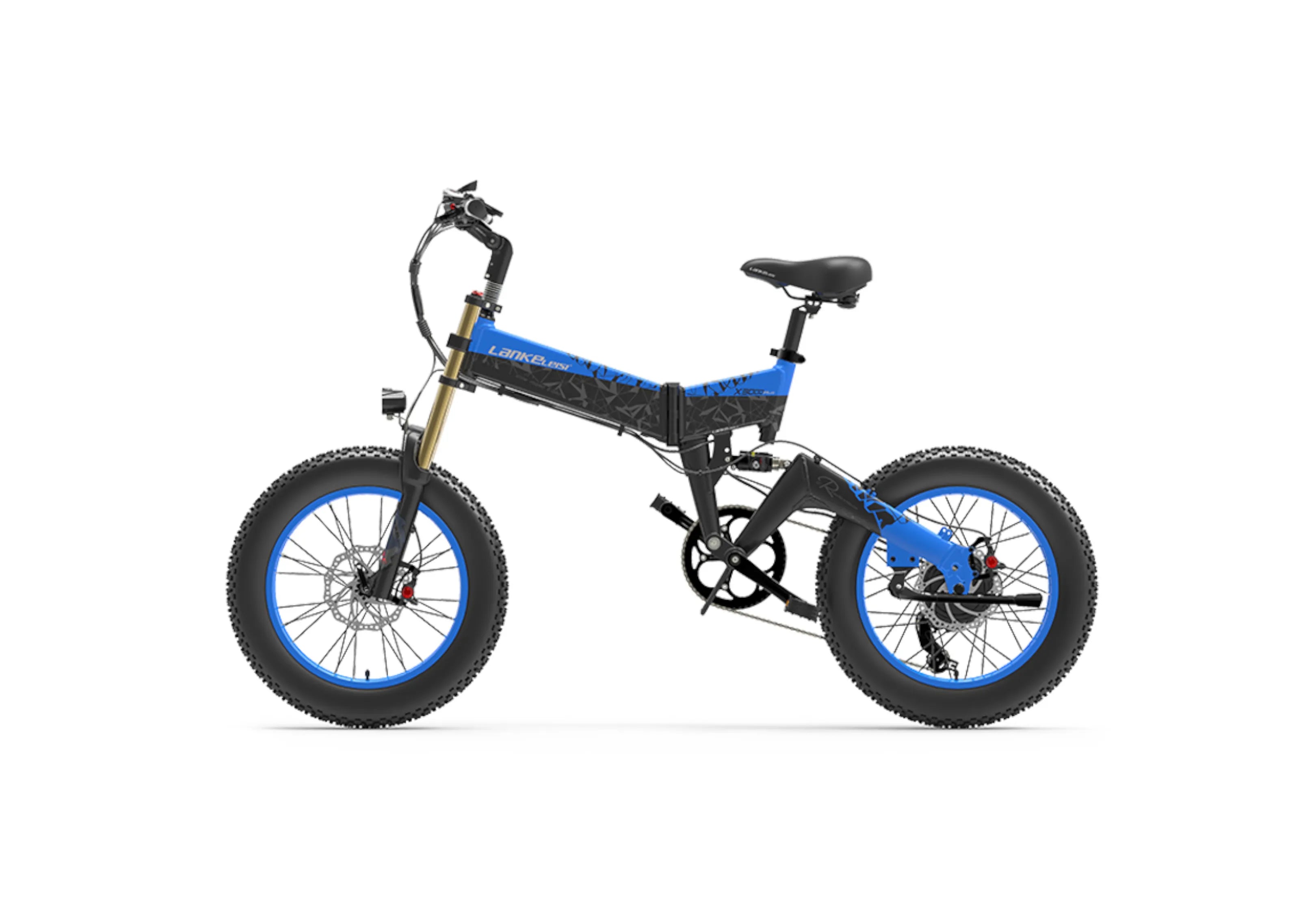 LANKELEISI X3000Plus-UP 20 Inch Wide Tire Folding Electric Bike