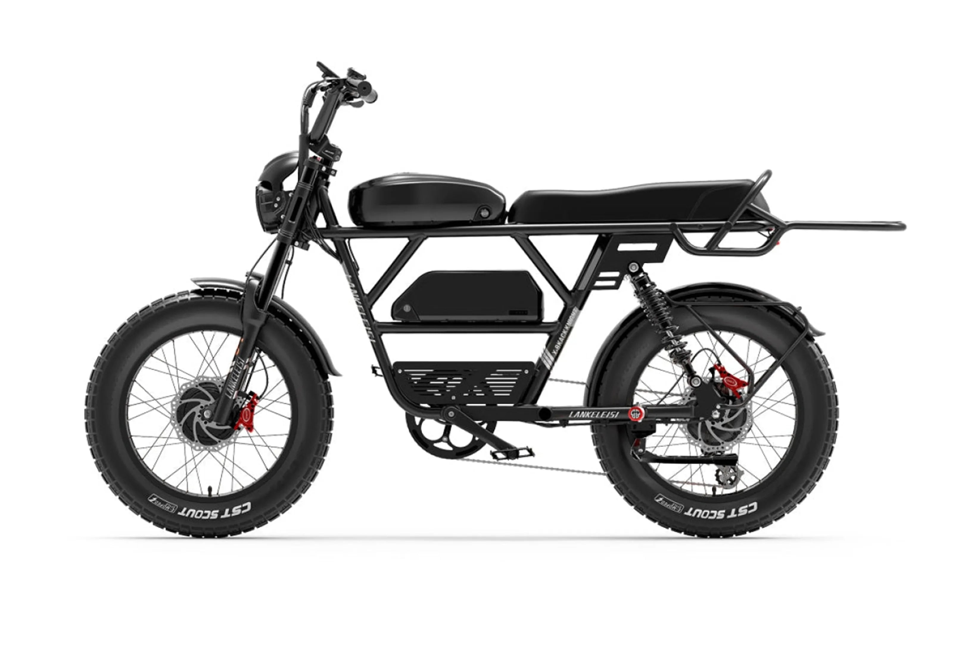 LANKELEISI X-Black Knight 2000W Dual Motor 280KM Electric Mountain Bike