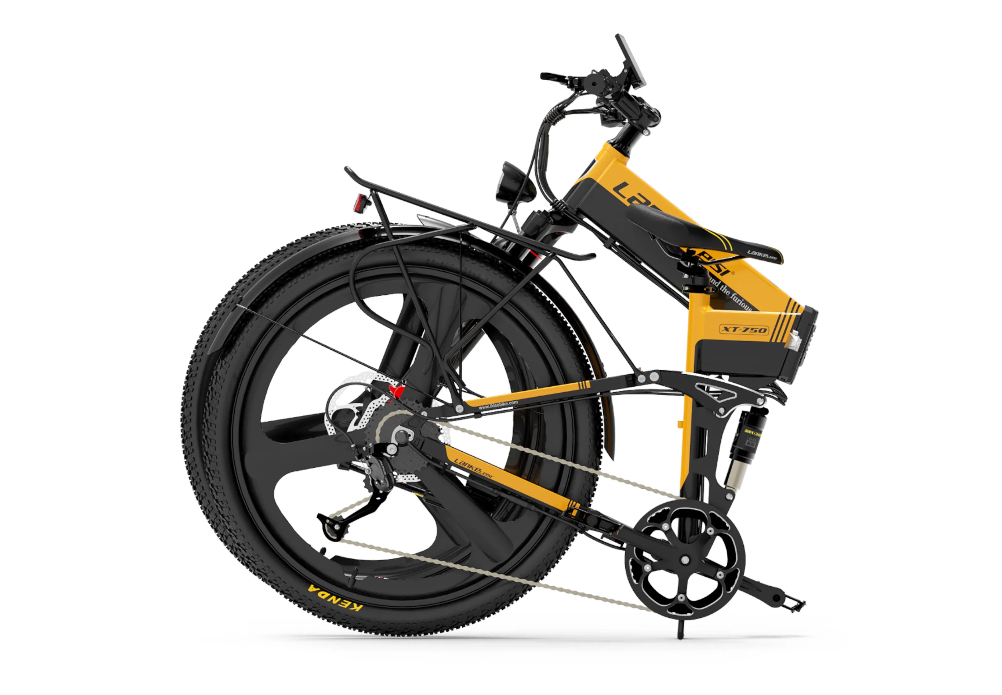 LANKELEISI XT750 SPORTS 500W Folding Electric Mountain Bike