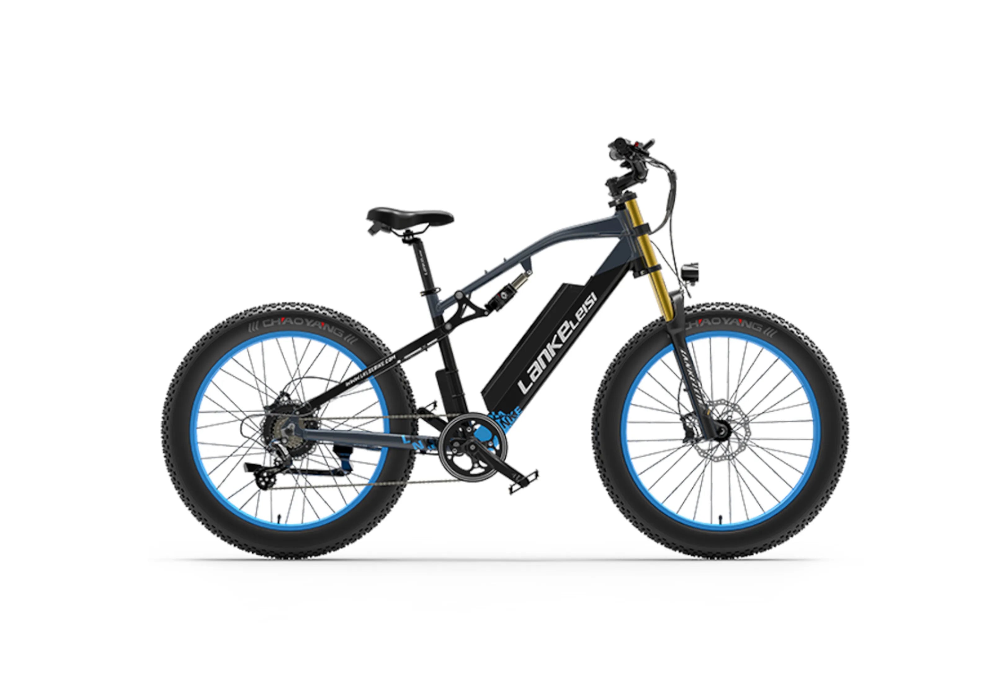 LANKELEISI RV700 1000W 26*4.0 Fat Bike Electric Mountain Bike