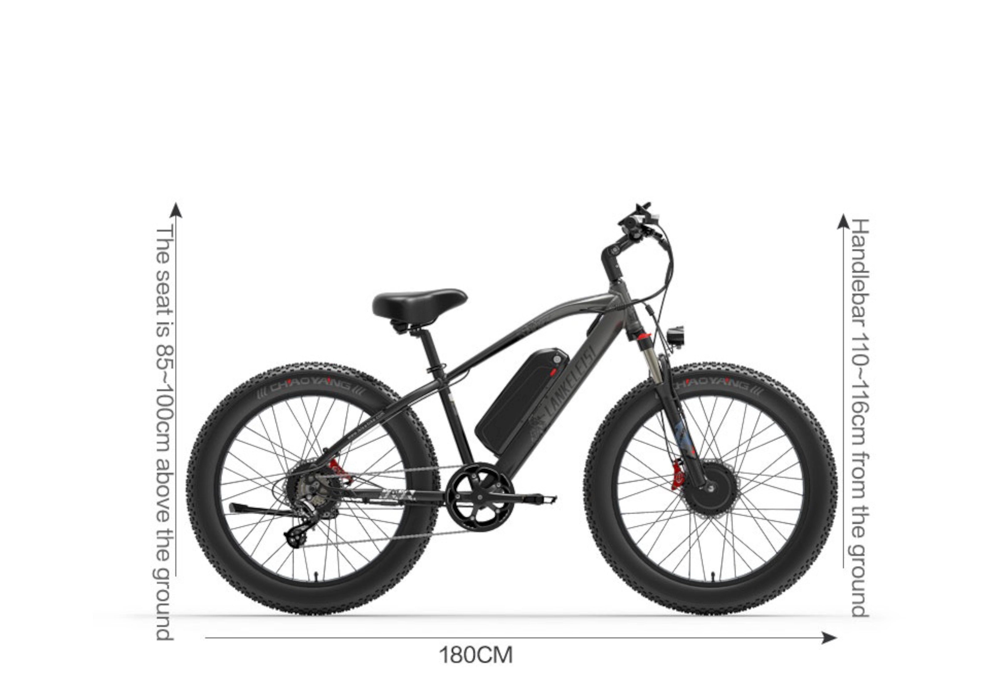 LANKELEISI MG740PLUS Dual-Motor Wide-Tire Electric Bicycle