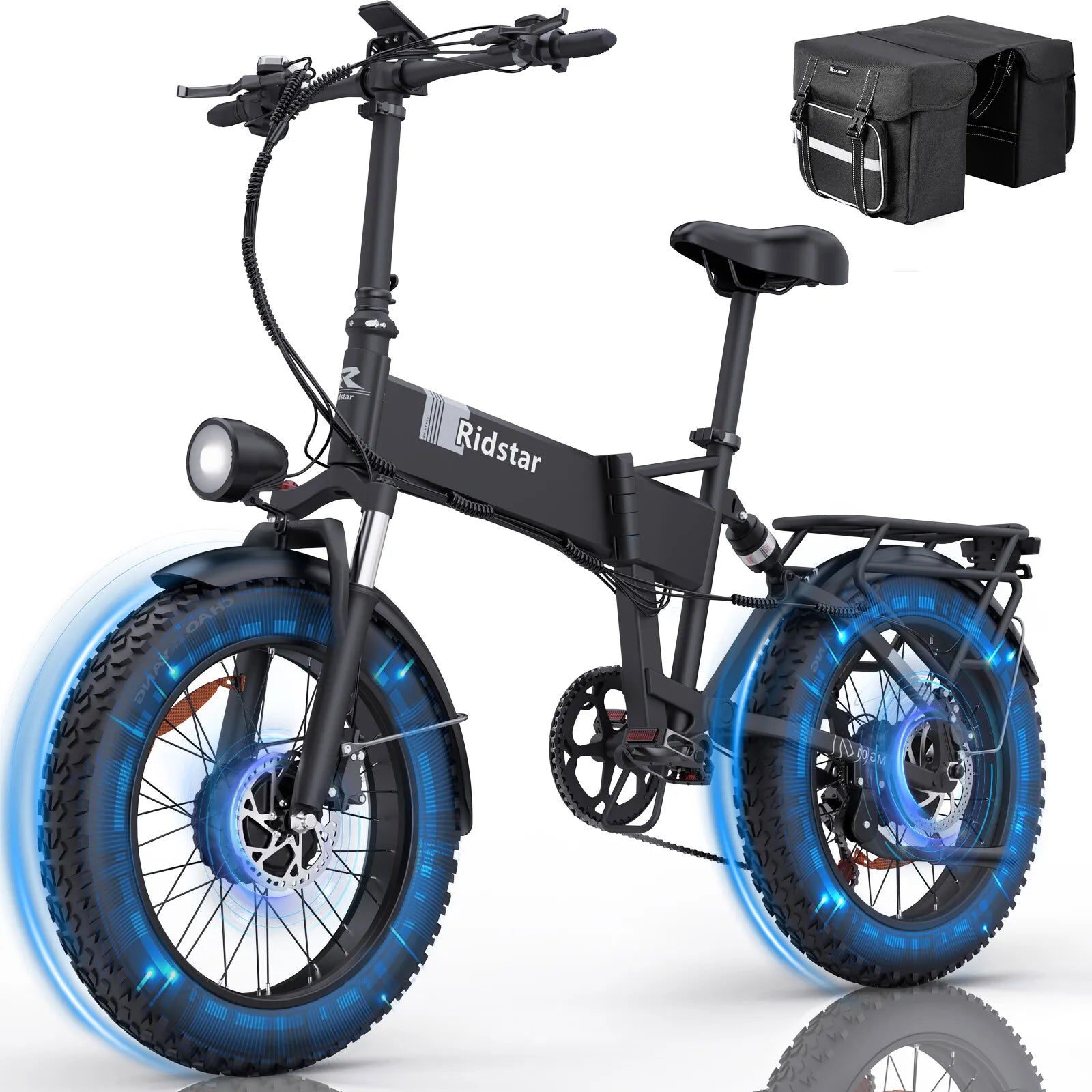 Ridstar H20 Pro 2000W Folding Electric Bike 48V 23AH Battery