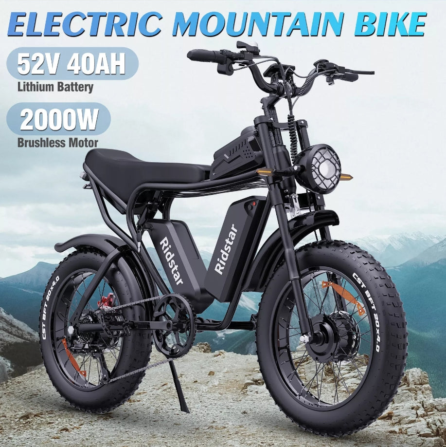 Ridstar Q20 Pro Electric Wide Tire Bike 2000W