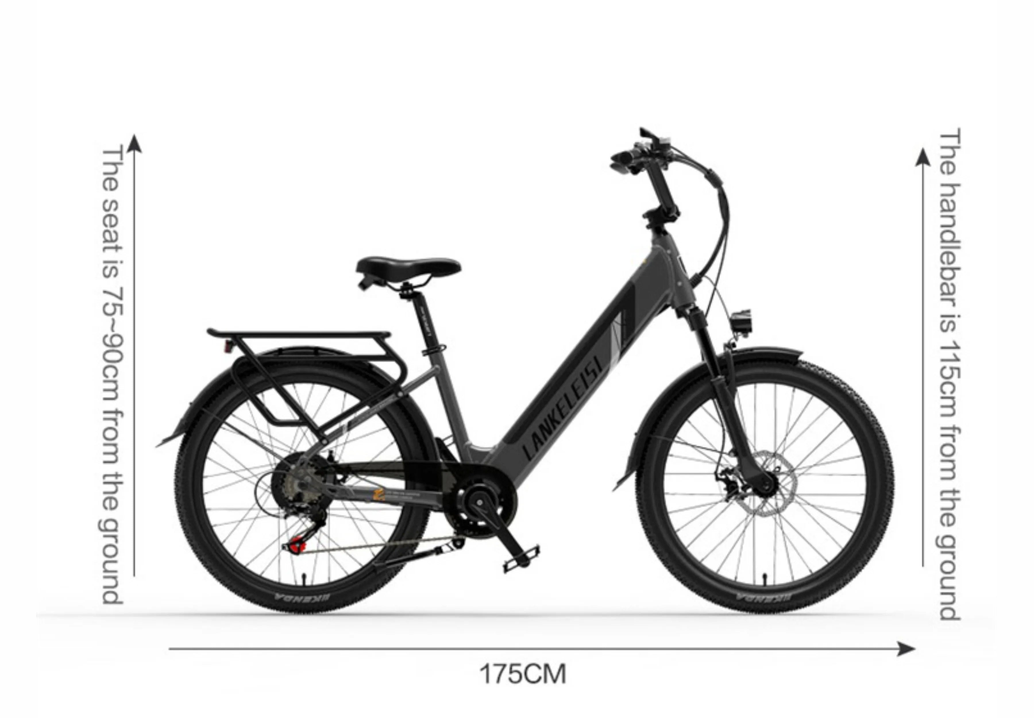 LANKELEISI ES500PRO 500W Low Profile Urban Electric Bike