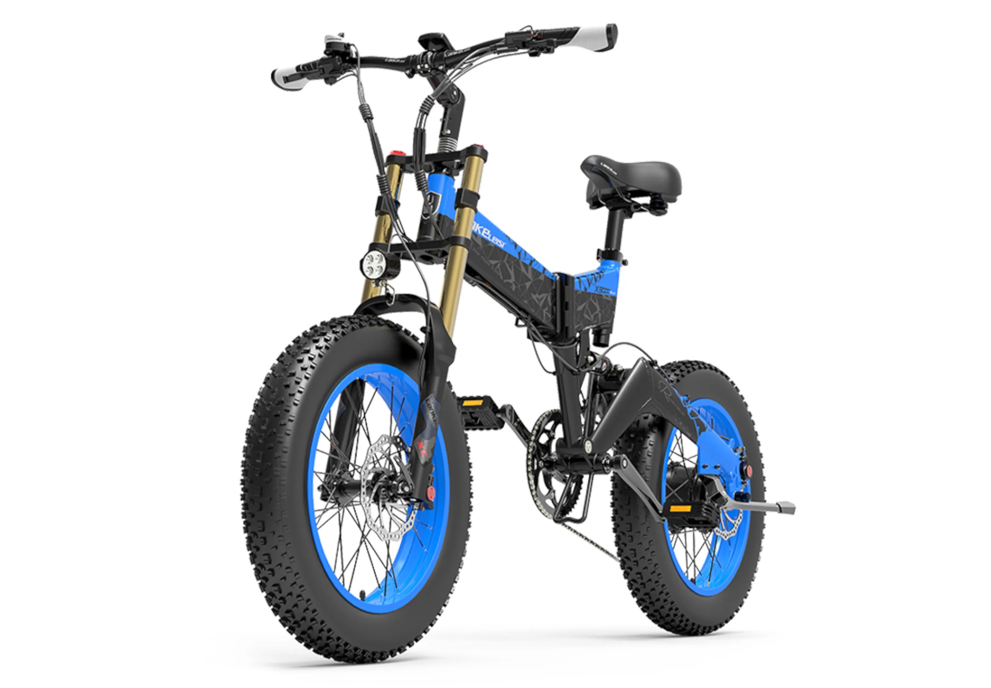 LANKELEISI X3000Plus-UP 20 Inch Wide Tire Folding Electric Bike